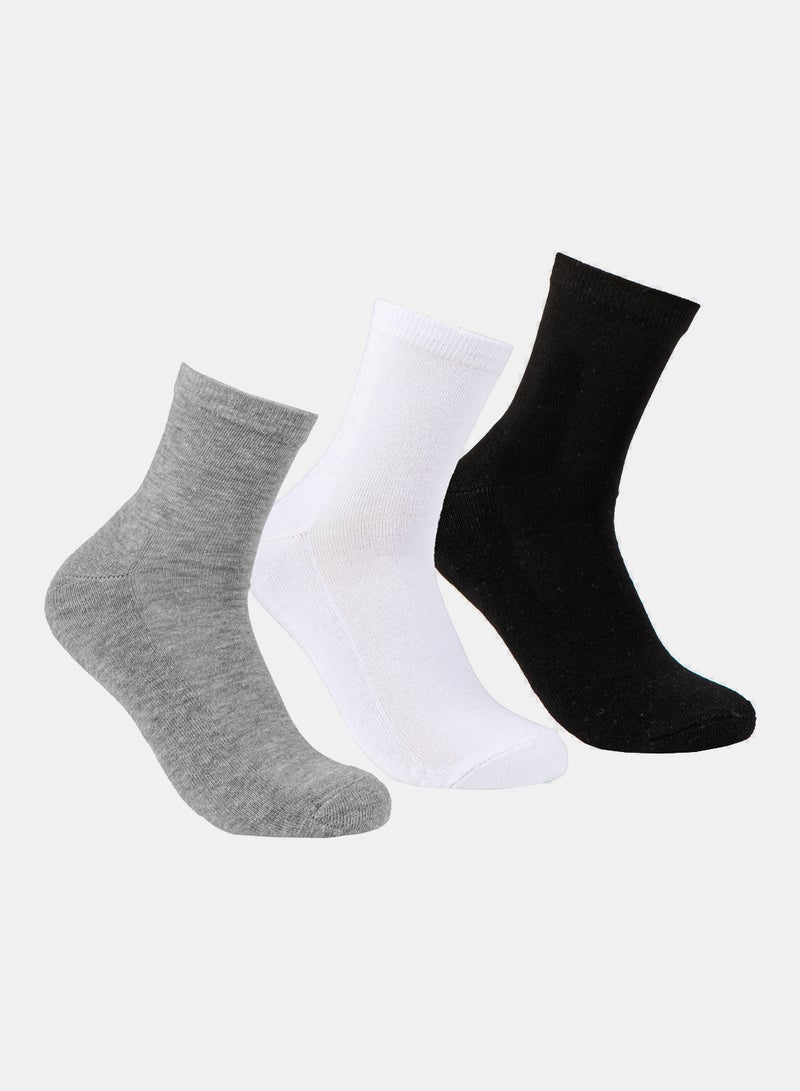 Odds Men's Pack of 3 Half Terry L-Shape Casual Socks - Image 1